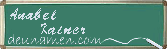 Anabel Kainer Visitenkarte